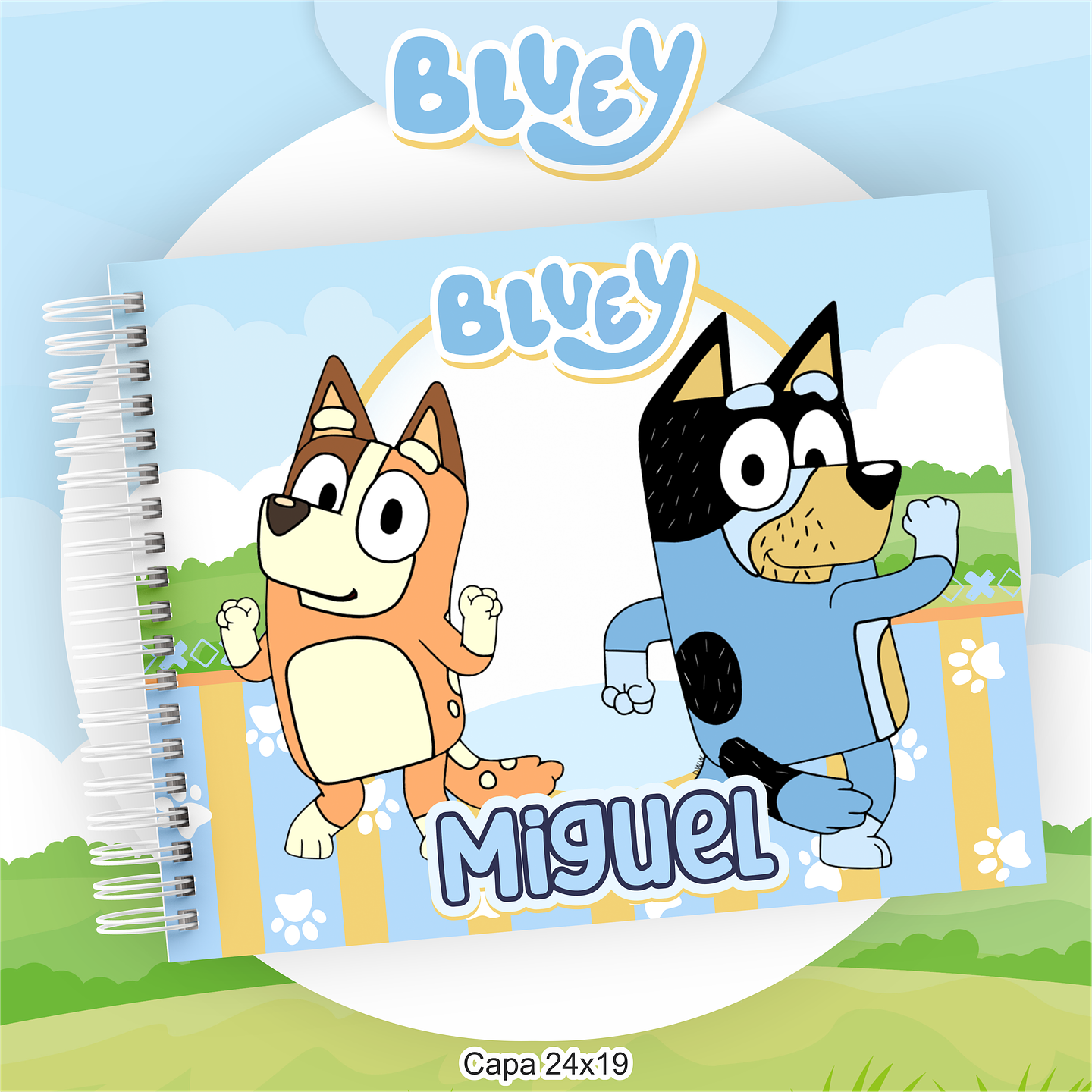 Arquivo Encadernação Kit Escolar Bluey - PAMELLA 9