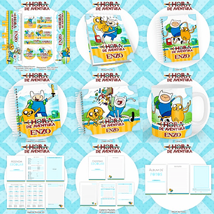 Arquivo Encadernação Kit Escolar Hora da Aventura - PAMELLA