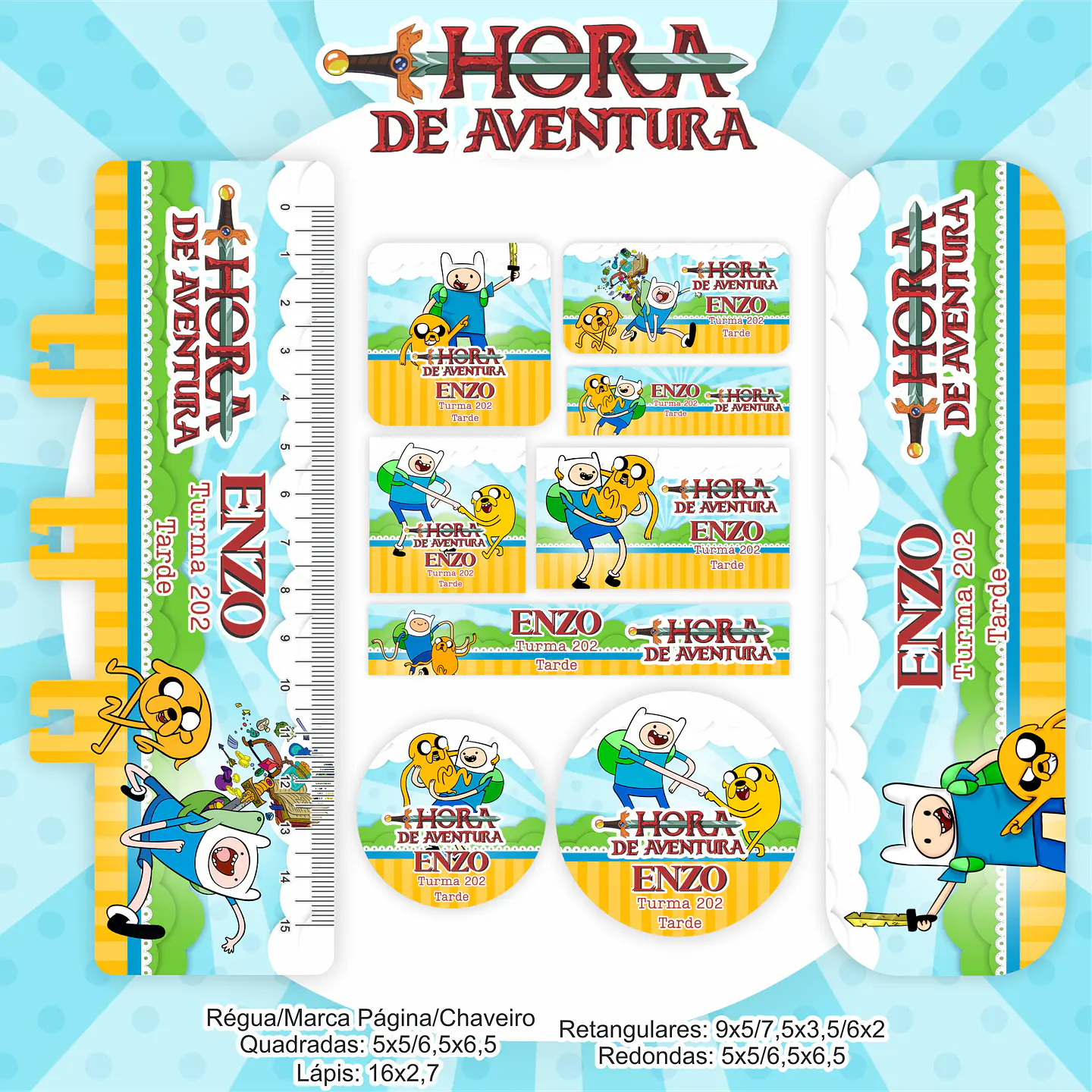 Arquivo Encadernação Kit Escolar Hora da Aventura - PAMELLA 5