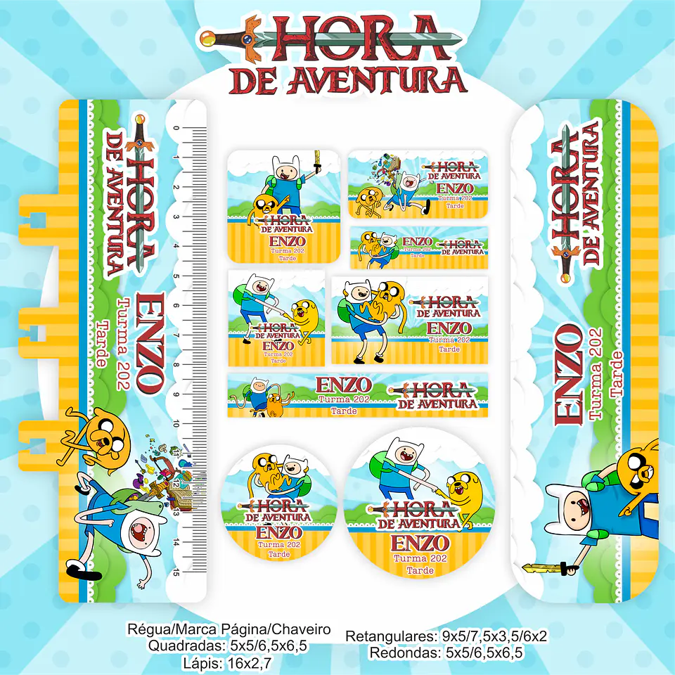 Arquivo Encadernação Kit Escolar Hora da Aventura - PAMELLA 5