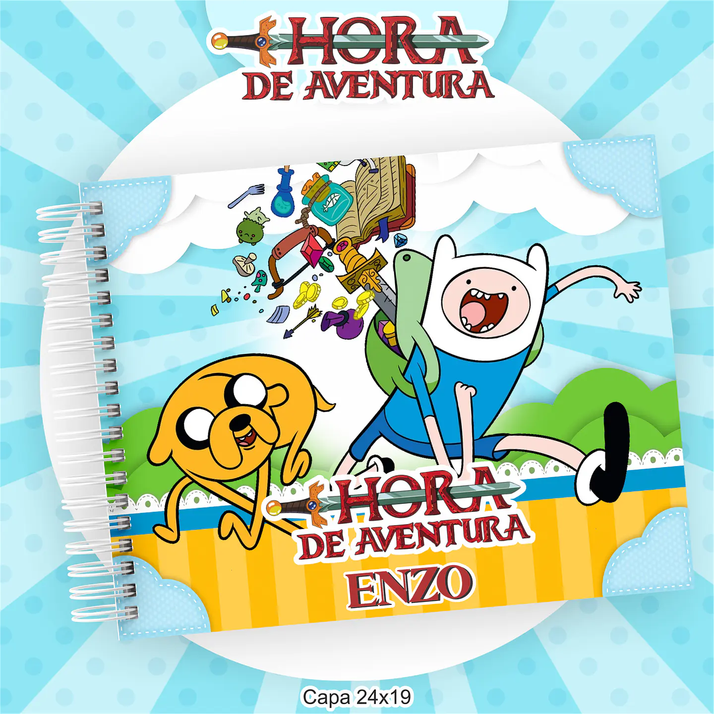 Arquivo Encadernação Kit Escolar Hora da Aventura - PAMELLA 9