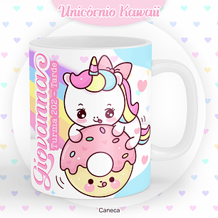 Arquivo Encadernação Kit Escolar Unicórnio Kawaii - PAMELLA