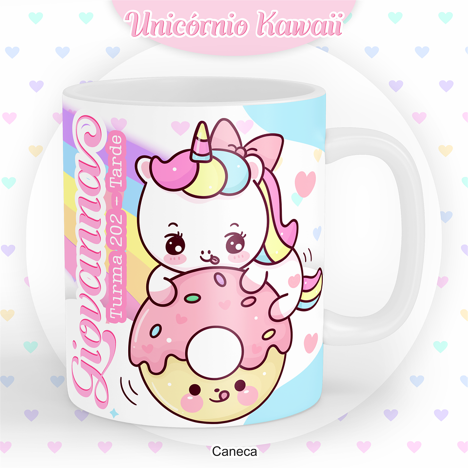 Arquivo Encadernação Kit Escolar Unicórnio Kawaii - PAMELLA 2