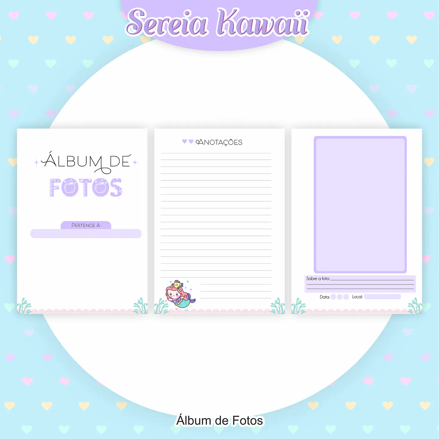 Arquivo Encadernação Kit Escolar Sereia - PAMELLA 4