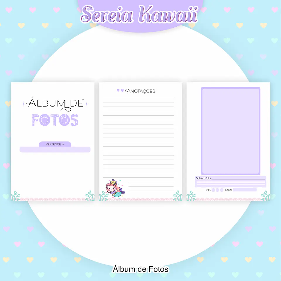 Arquivo Encadernação Kit Escolar Sereia - PAMELLA 4