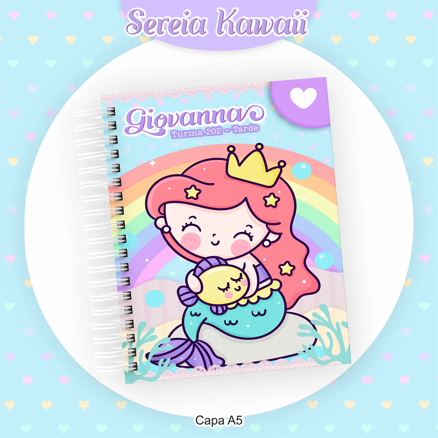 Arquivo Encadernação Kit Escolar Sereia - PAMELLA 7