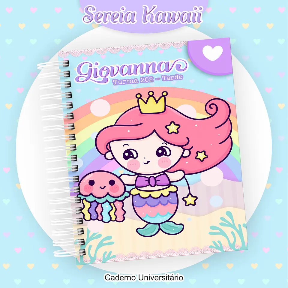 Arquivo Encadernação Kit Escolar Sereia - PAMELLA 8