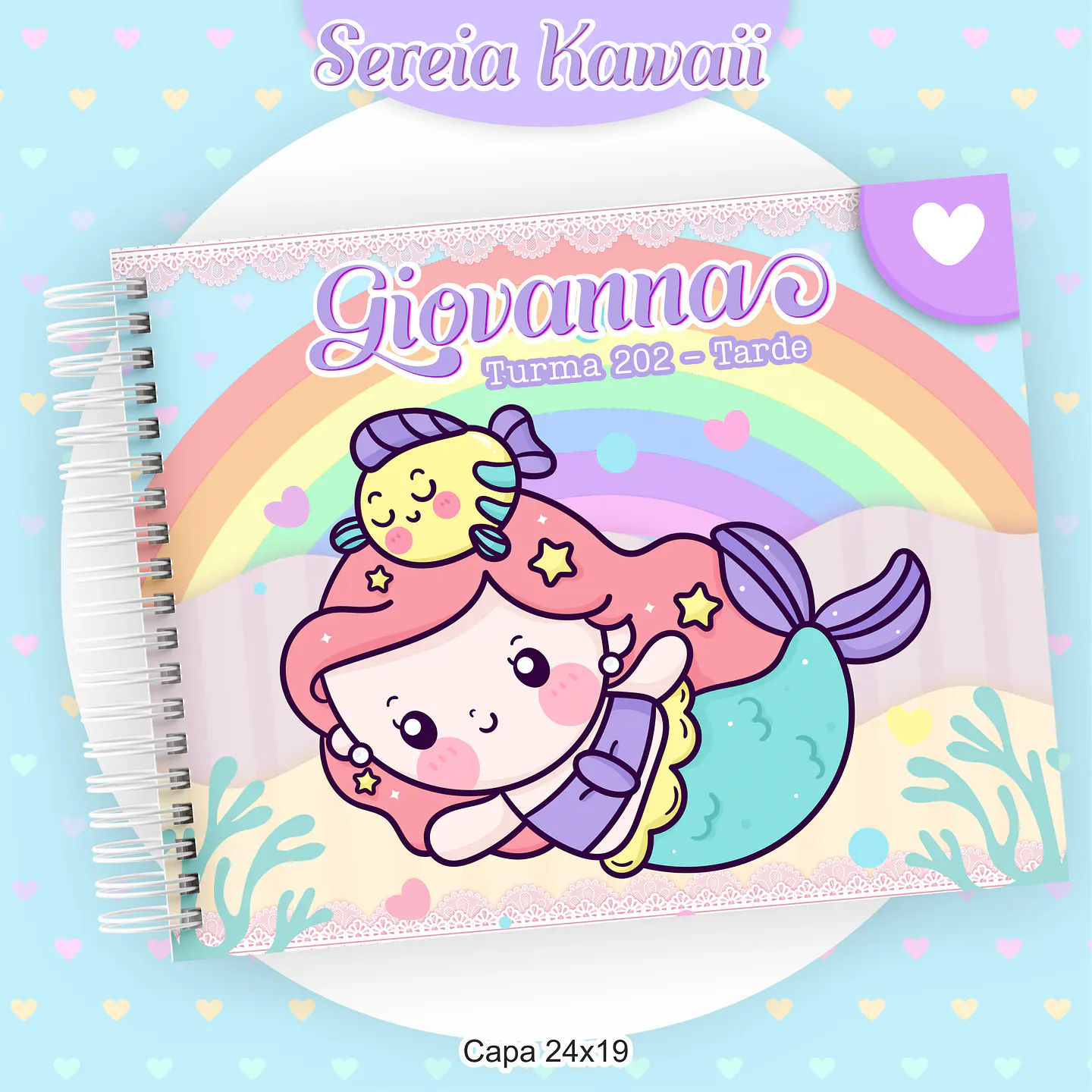 Arquivo Encadernação Kit Escolar Sereia - PAMELLA 9