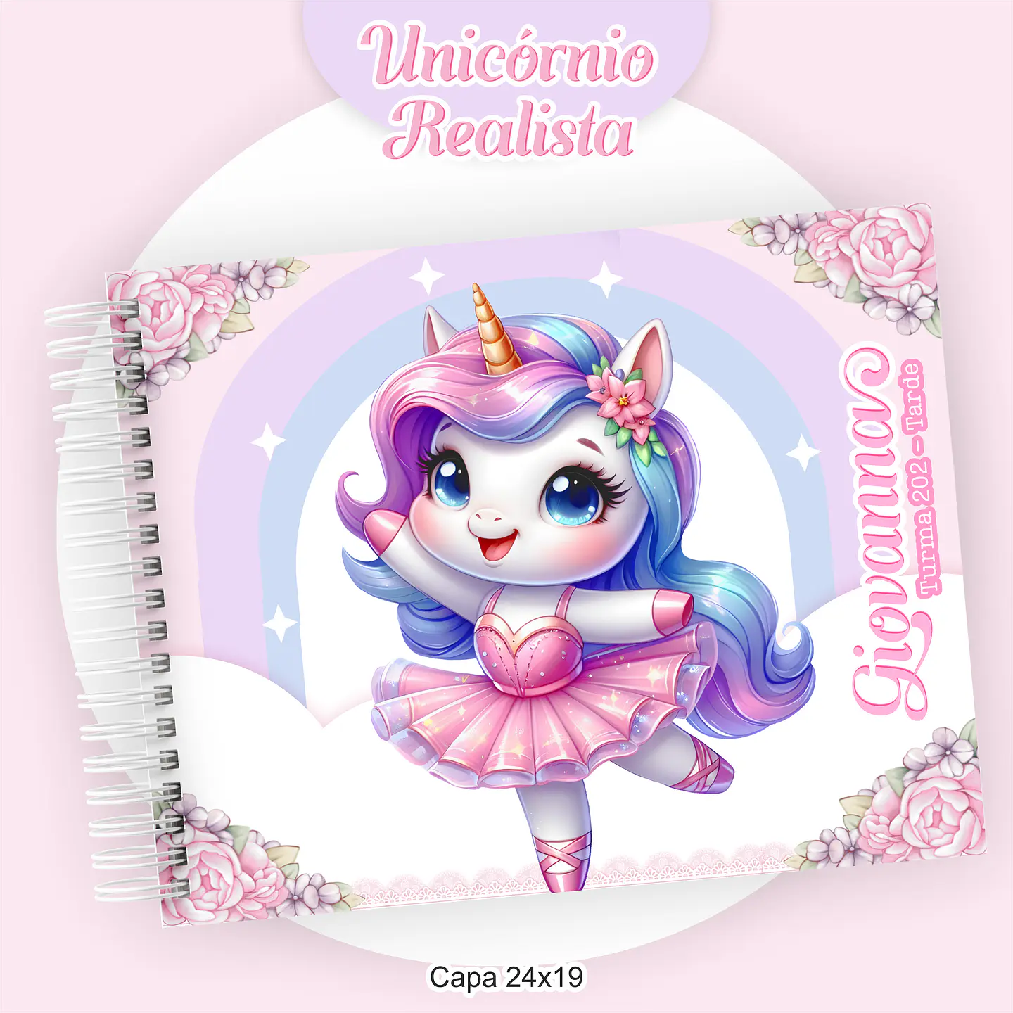 Arquivo Encadernação Kit Escolar Unicórnio - PAMELLA 10