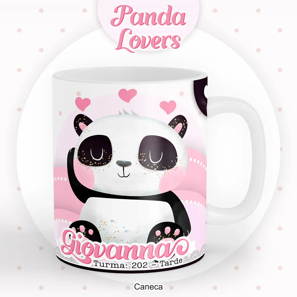 Arquivo Encadernação Kit Escolar Panda rosa - PAMELLA 10