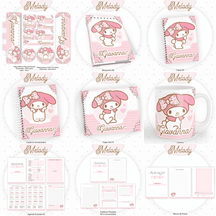 Arquivo Encadernação Kit Escolar Melody - PAMELLA