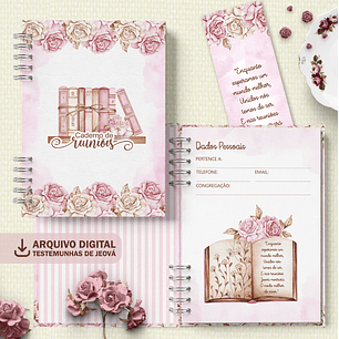 ARQUIVO CADERNO REUNIÃO MULHER VIRTUOSA - BICHO DE PAPEL