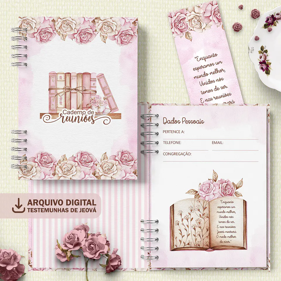 ARQUIVO CADERNO REUNIÃO MULHER VIRTUOSA - BICHO DE PAPEL 1