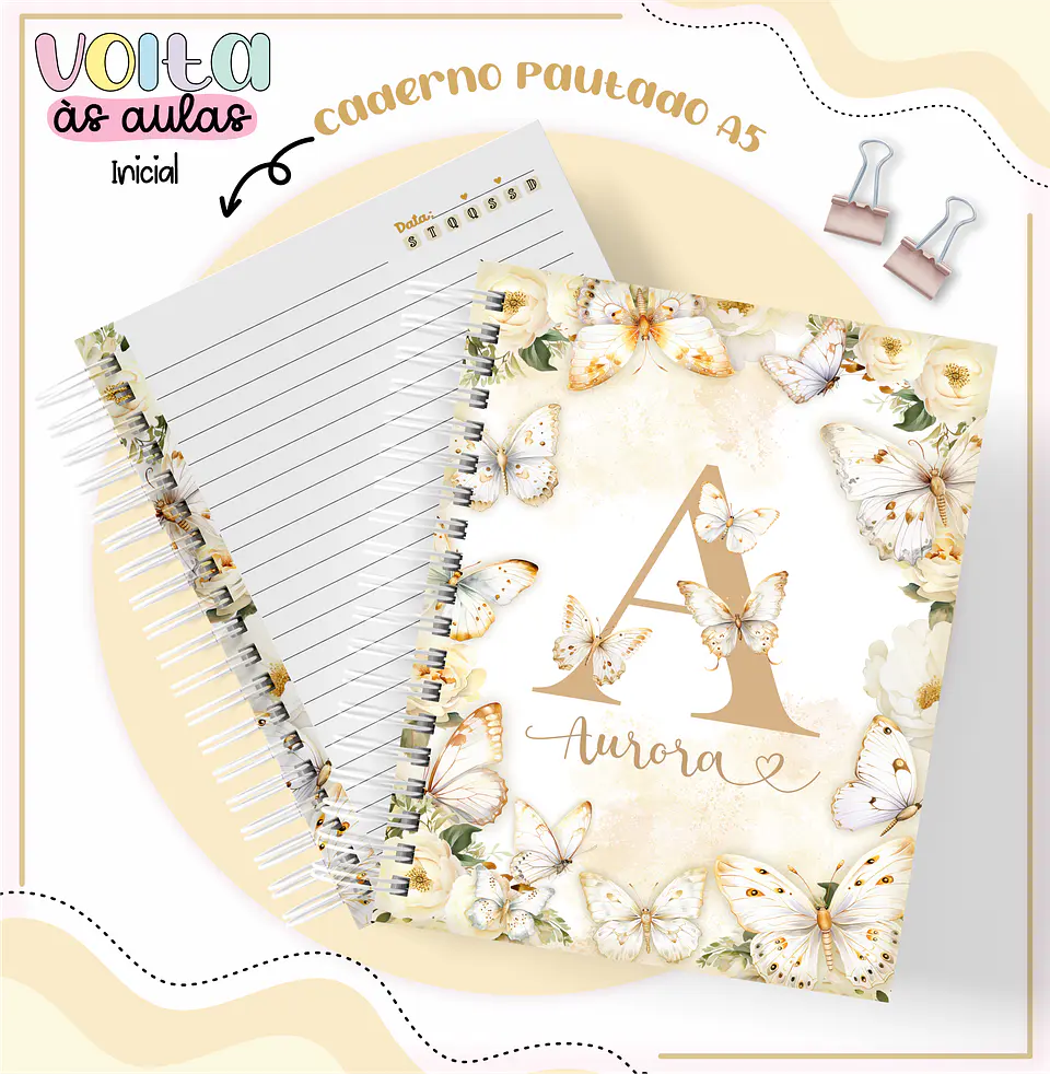 Arquivo encadernação kit escolar  Alfabeto Floral - LINA CRIATIVA 7