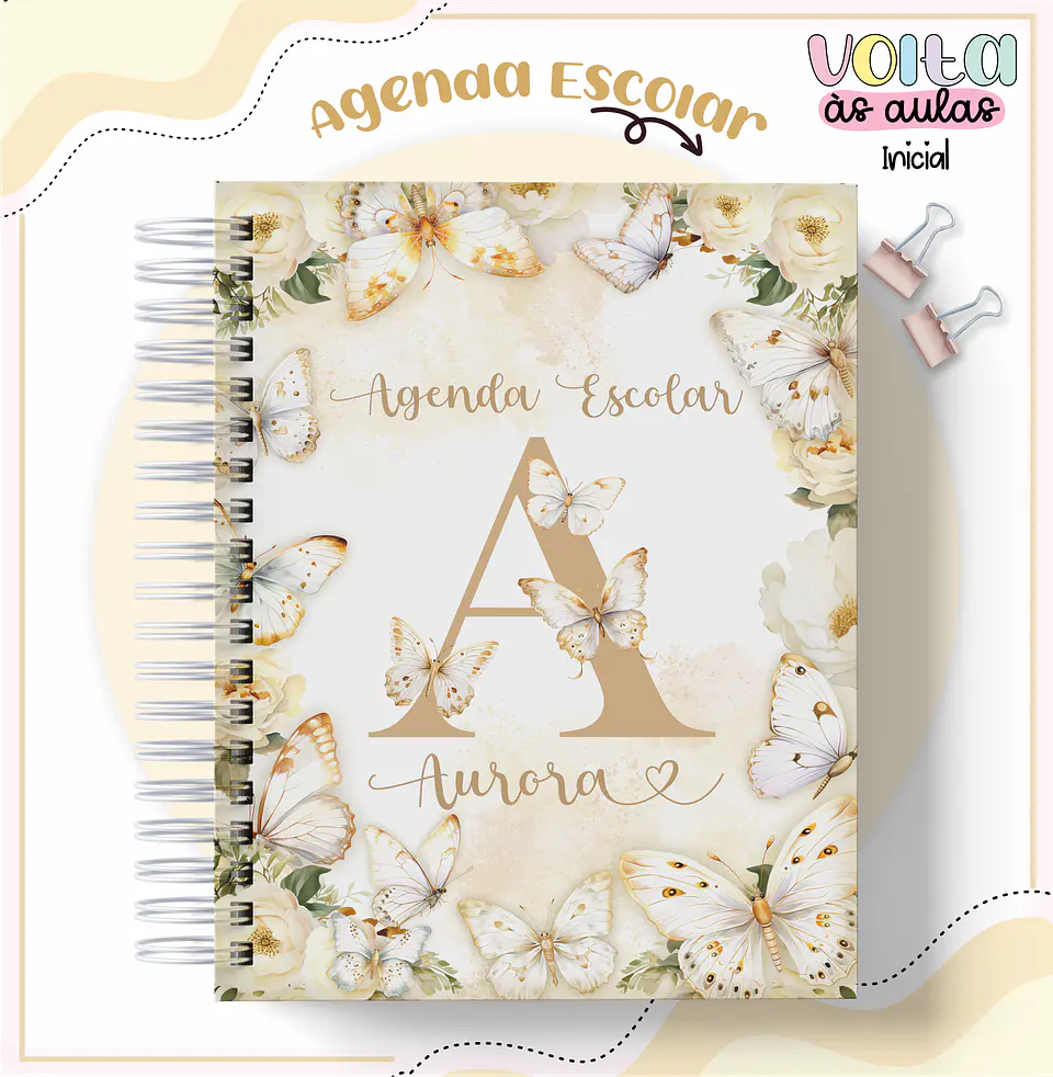 Arquivo encadernação kit escolar  Alfabeto Floral - LINA CRIATIVA 8