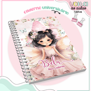 Arquivo encadernação kit escolar  Fadinha LINA CRIATIVA