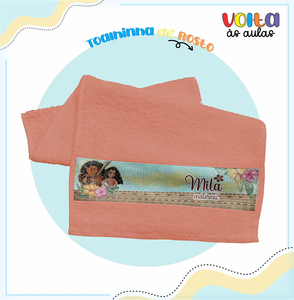 Arquivo encadernação kit escolar  Moana -  LINA CRIATIVA 9
