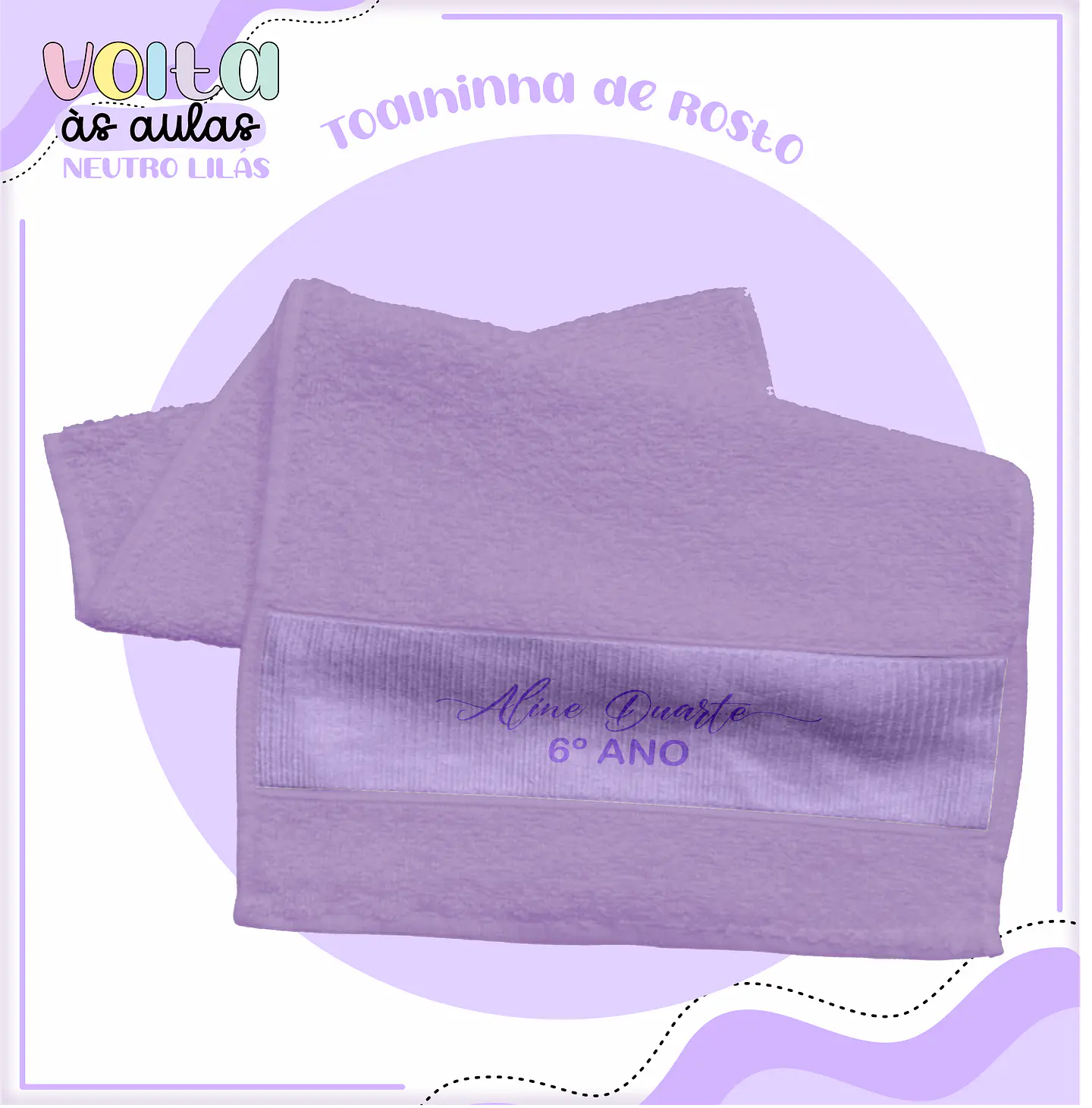 Arquivo encadernação kit escolar  Neutro Lilás -  LINA CRIATIVA 8