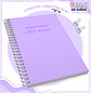 Arquivo encadernação kit escolar  Neutro Lilás -  LINA CRIATIVA - Thumbnail 13