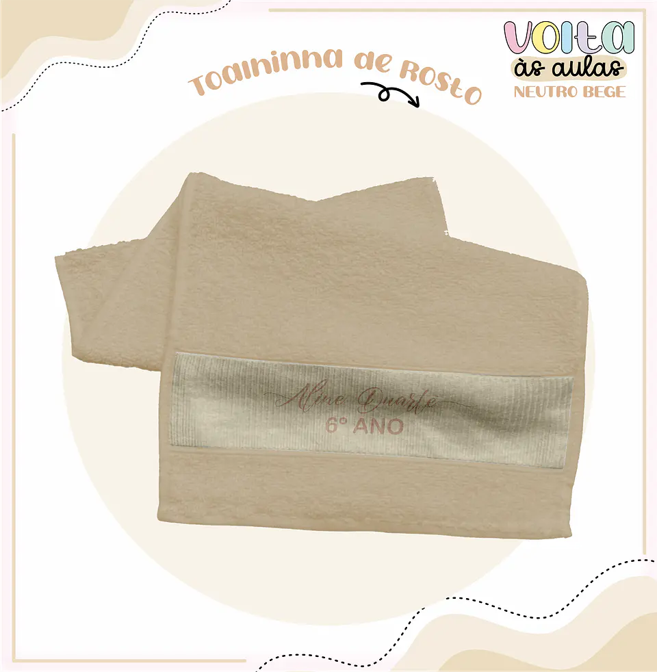 Arquivo encadernação kit escolar  Neutro Bege -  LINA CRIATIVA 10