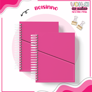 Arquivo encadernação kit escolar  Neutro Pink -  LINA CRIATIVA