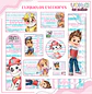 Arquivo encadernação kit escolar  Patrulha Canina Menina -  LINA CRIATIVA - Thumbnail 9