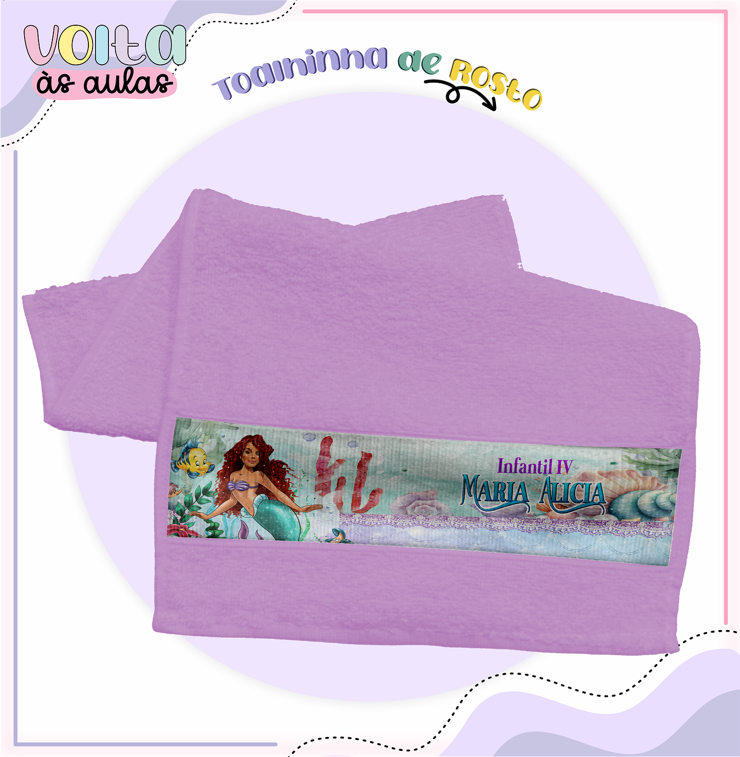 Arquivo encadernação kit escolar  Pequena Sereia -  LINA CRIATIVA 13