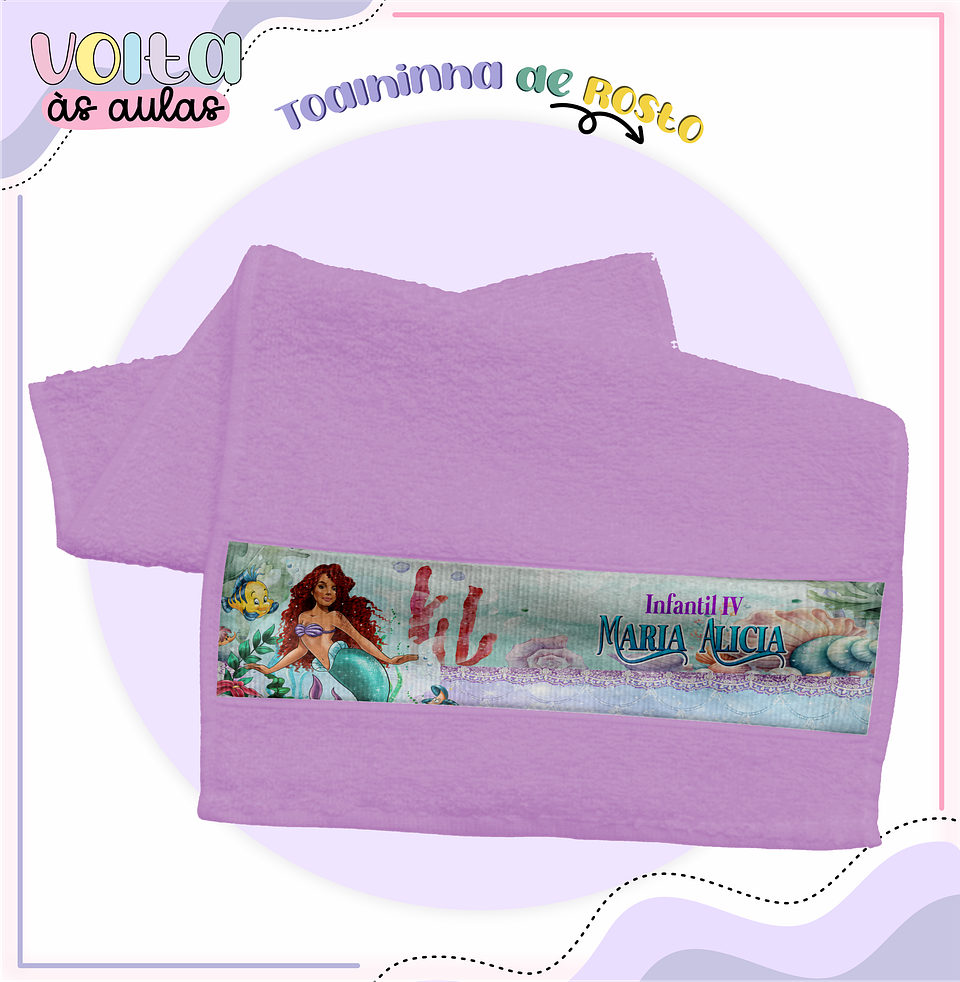 Arquivo encadernação kit escolar  Pequena Sereia -  LINA CRIATIVA 13