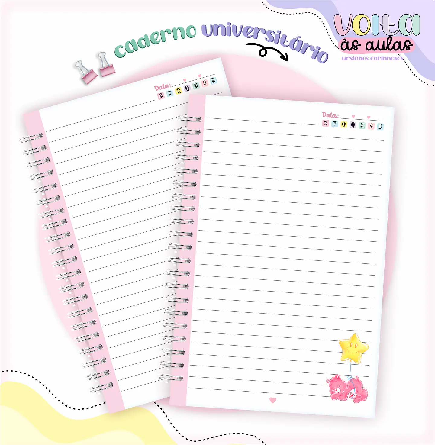 Arquivo encadernação kit escolar  Ursinhos Carinhosos -  LINA CRIATIVA 3