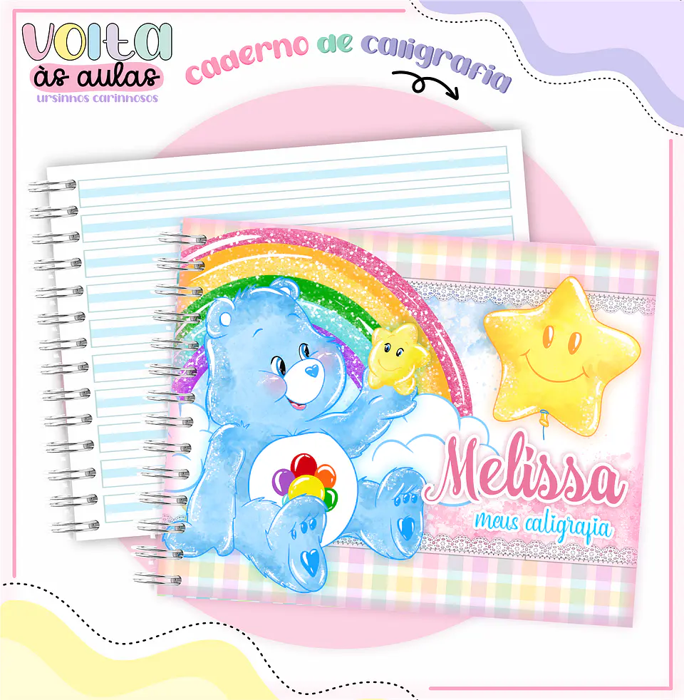Arquivo encadernação kit escolar  Ursinhos Carinhosos -  LINA CRIATIVA 4