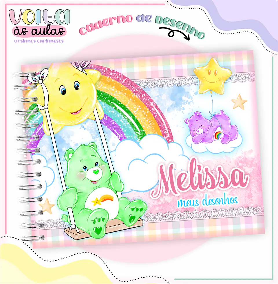 Arquivo encadernação kit escolar  Ursinhos Carinhosos -  LINA CRIATIVA 5