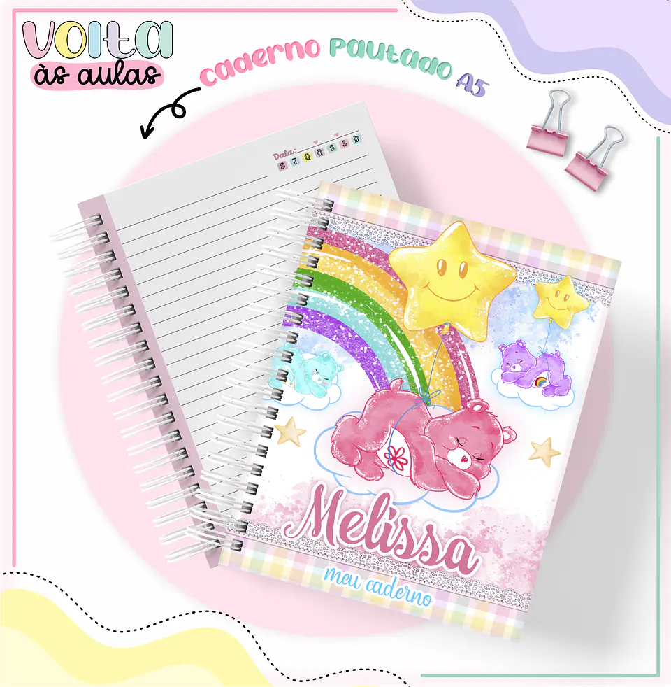 Arquivo encadernação kit escolar  Ursinhos Carinhosos -  LINA CRIATIVA 7