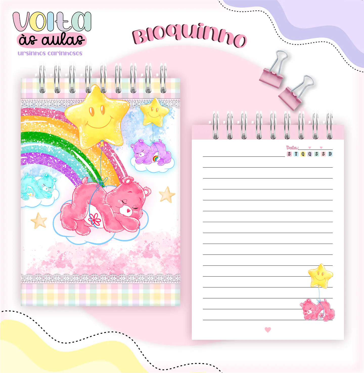 Arquivo encadernação kit escolar  Ursinhos Carinhosos -  LINA CRIATIVA 13