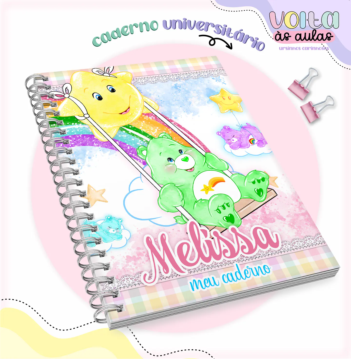 Arquivo encadernação kit escolar  Ursinhos Carinhosos -  LINA CRIATIVA 14