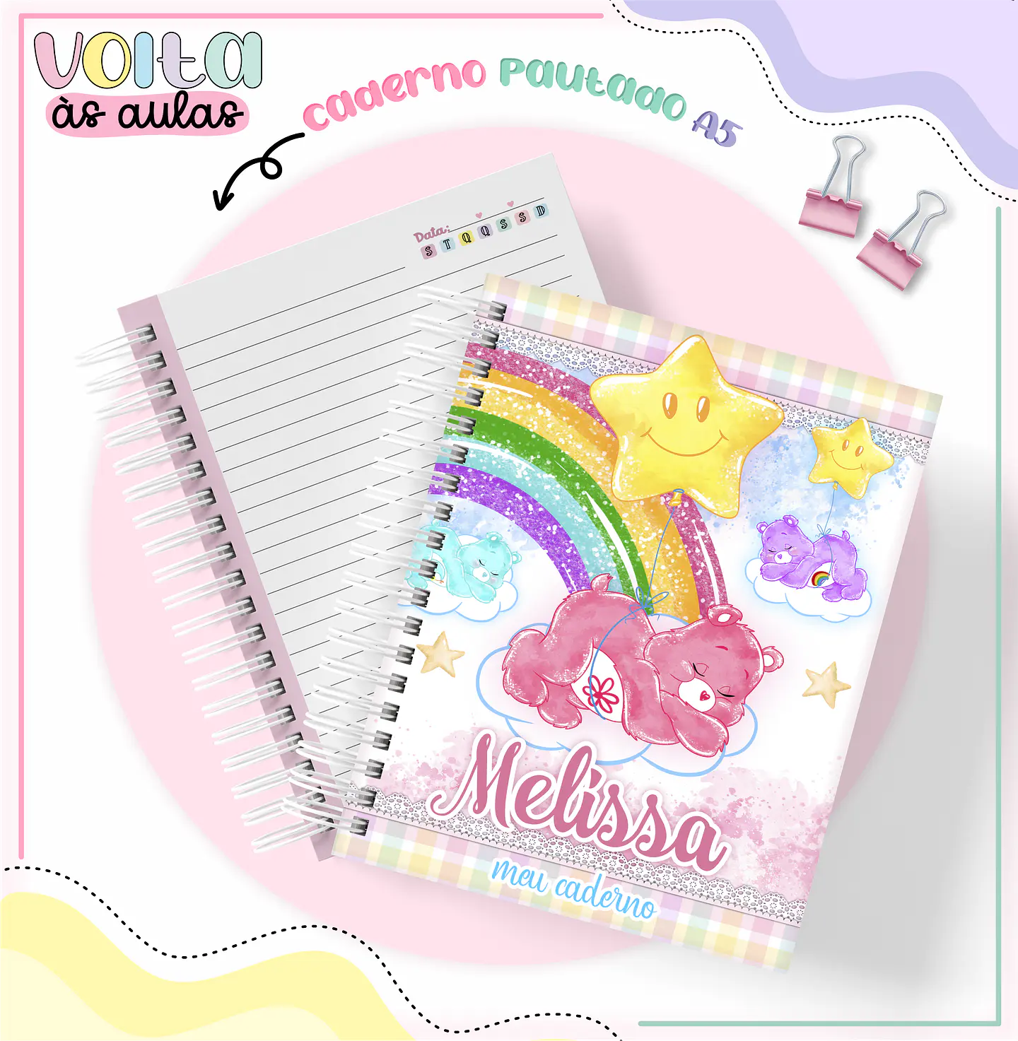 Arquivo encadernação kit escolar  Ursinhos Carinhosos -  LINA CRIATIVA 19