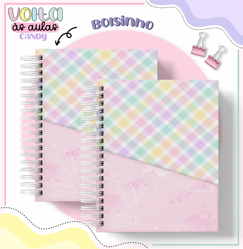 Arquivo encadernação kit escolar  Candy -  LINA CRIATIVA 3