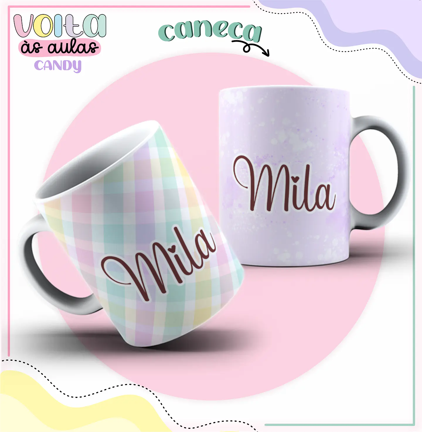 Arquivo encadernação kit escolar  Candy -  LINA CRIATIVA 9