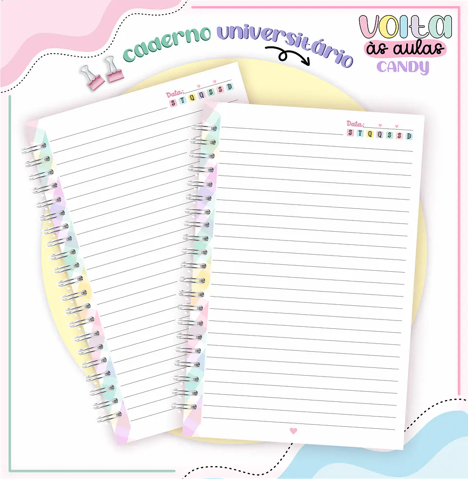 Arquivo encadernação kit escolar  Candy -  LINA CRIATIVA 12
