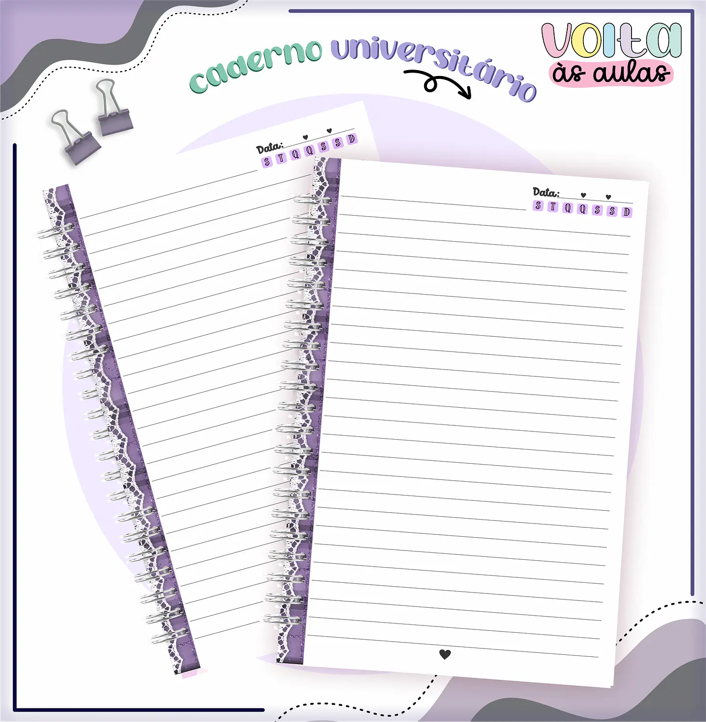 Arquivo encadernação kit escolar Wandinha -  LINA CRIATIVA 4