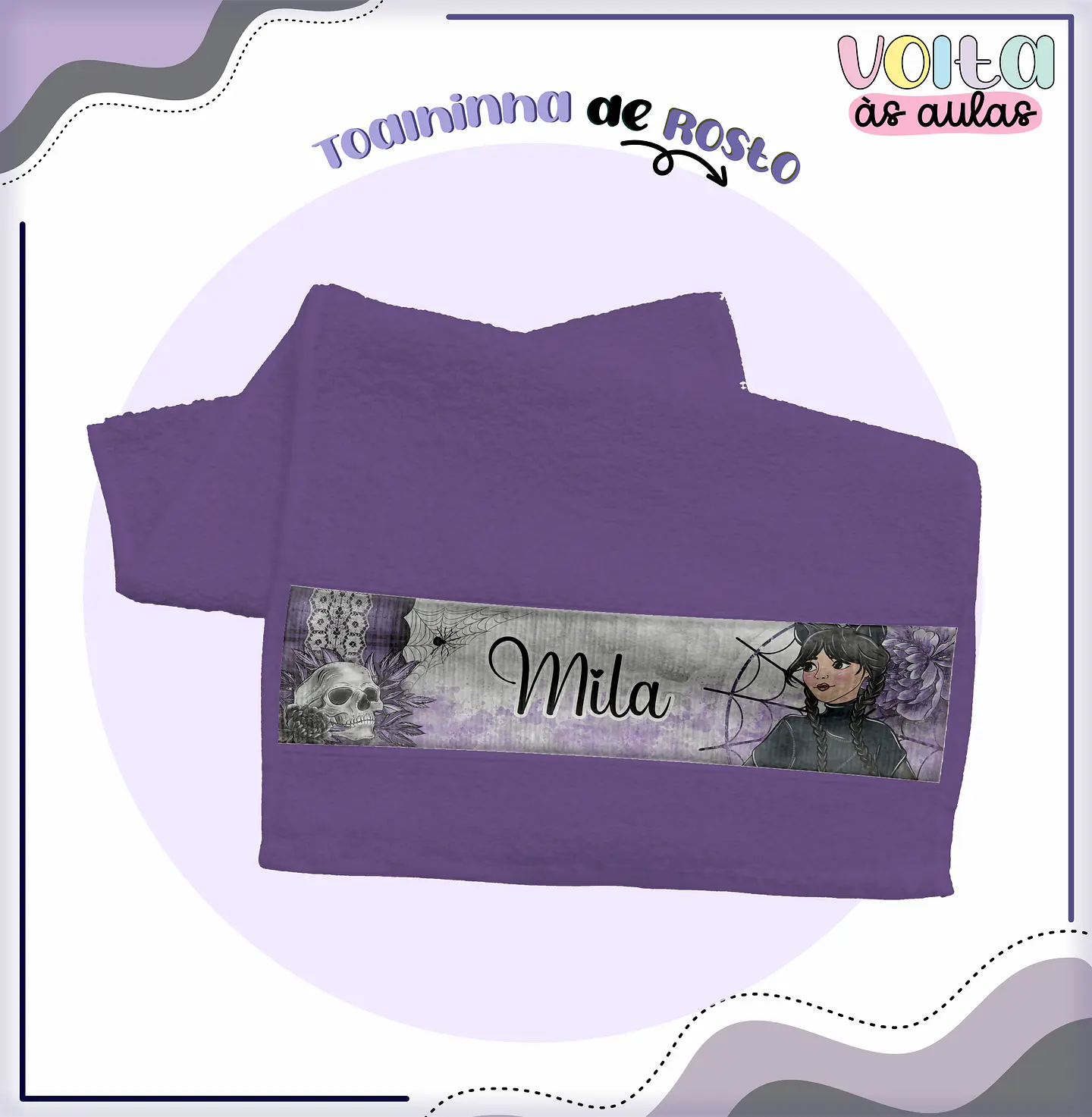 Arquivo encadernação kit escolar Wandinha -  LINA CRIATIVA 11