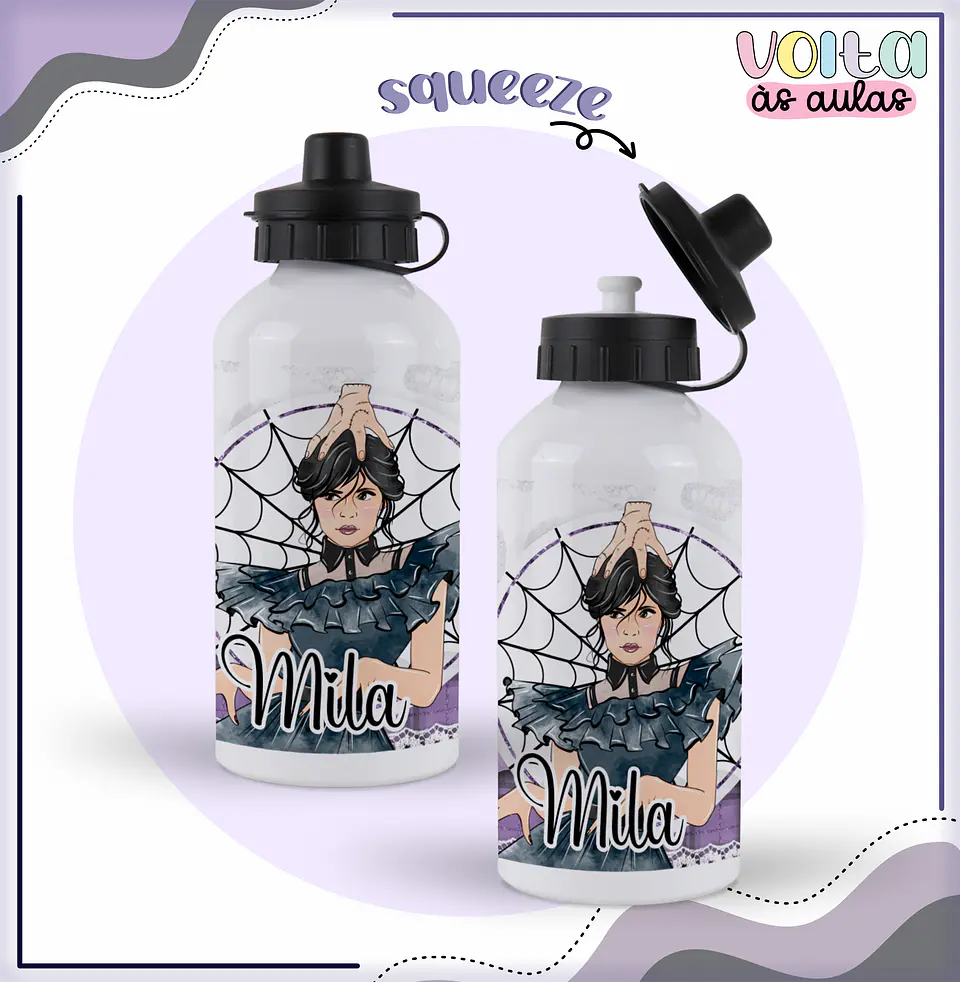 Arquivo encadernação kit escolar Wandinha -  LINA CRIATIVA 13