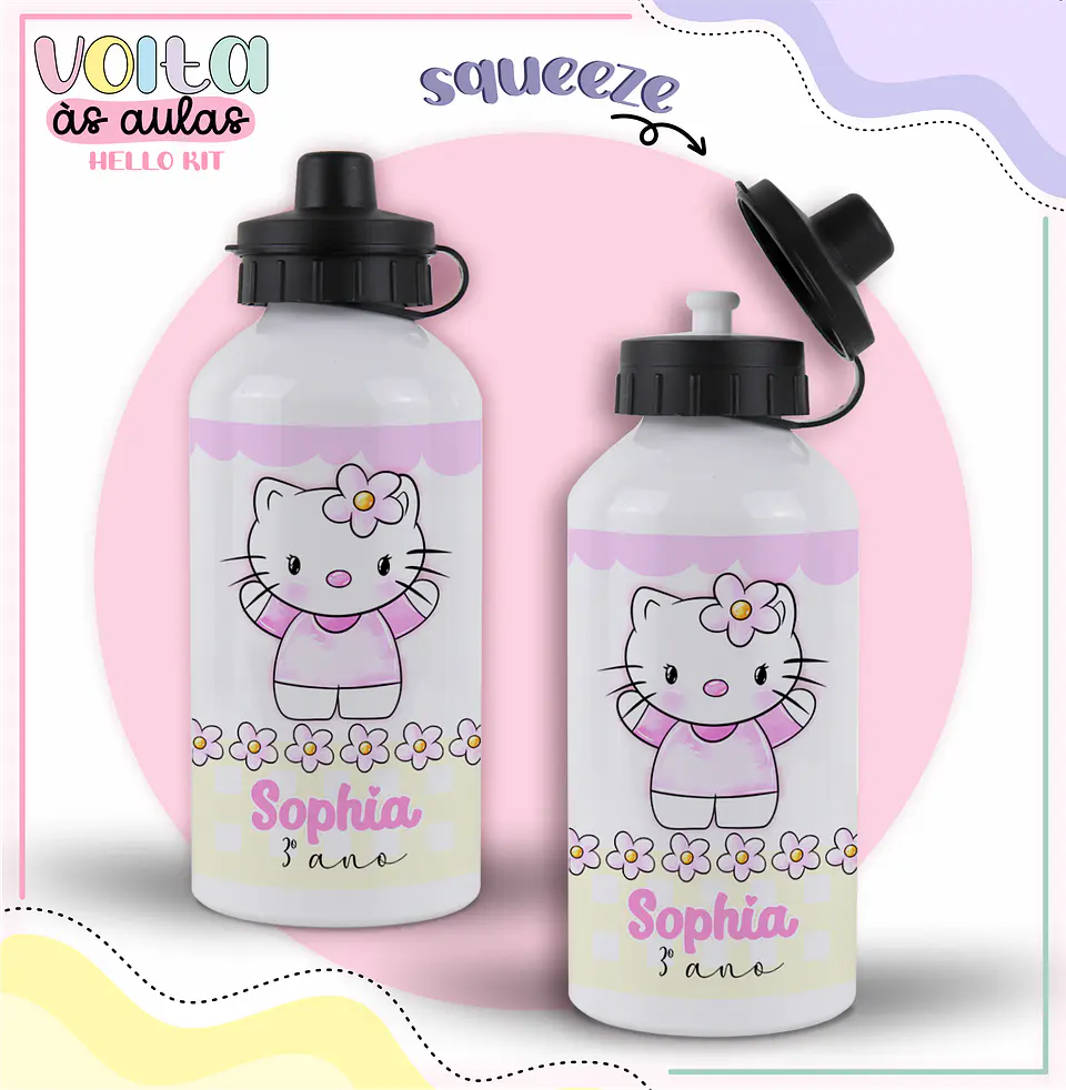 Arquivo encadernação kit escolar Hello Kit -  LINA CRIATIVA 10