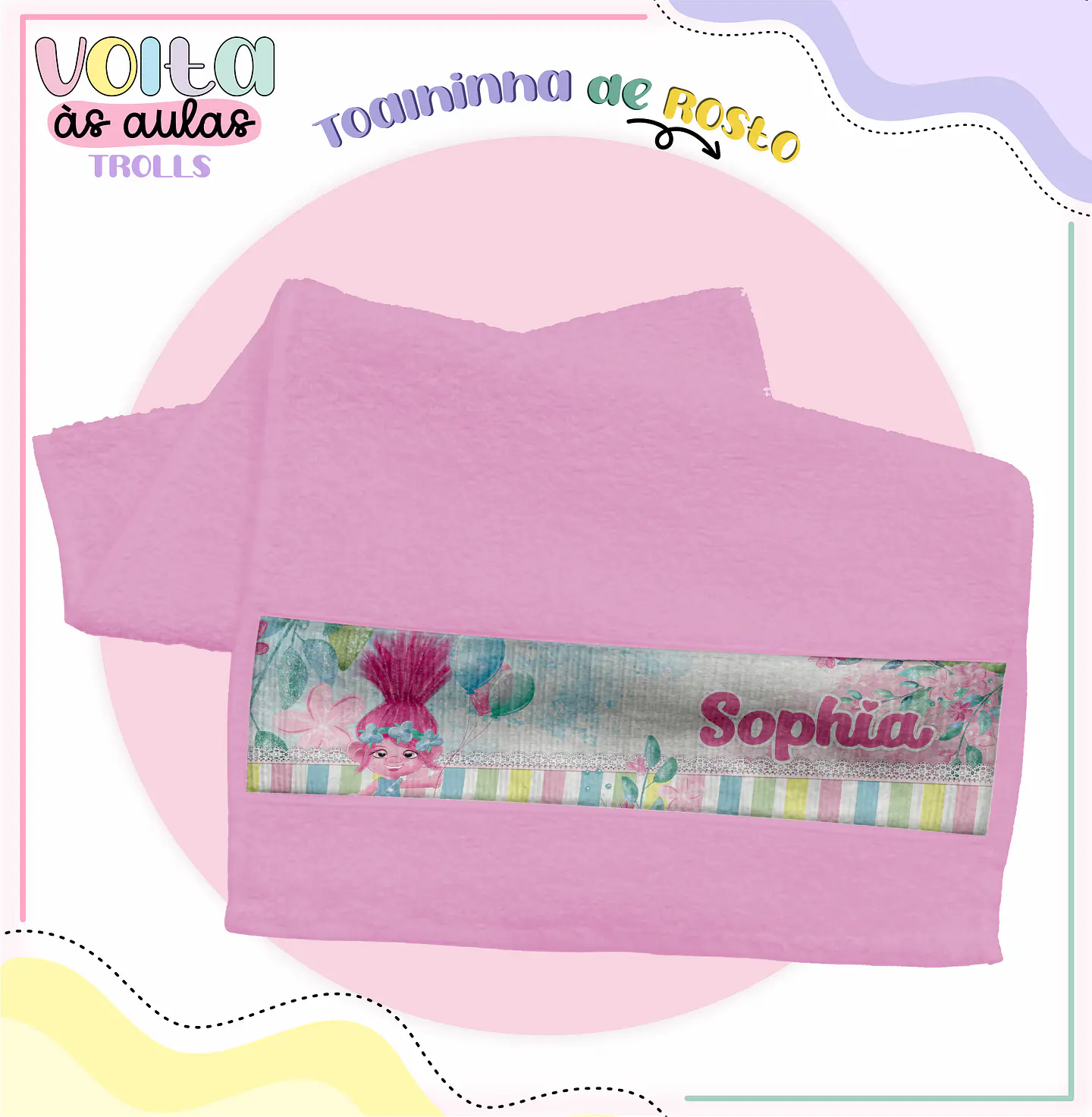 Arquivo encadernação kit escolar Trolls -  LINA CRIATIVA 8