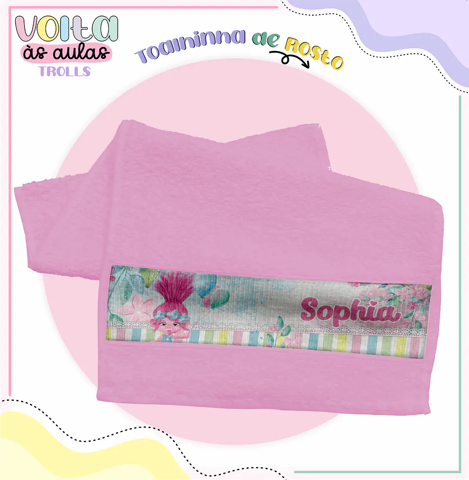 Arquivo encadernação kit escolar Trolls -  LINA CRIATIVA 8