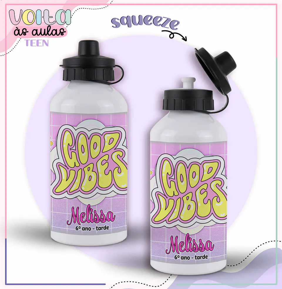 Arquivo encadernação kit escolar Teen Menina Groovy -  LINA CRIATIVA 12