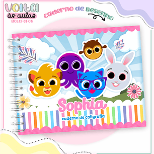 Arquivo encadernação kit escolar Bolofofos -  LINA CRIATIVA