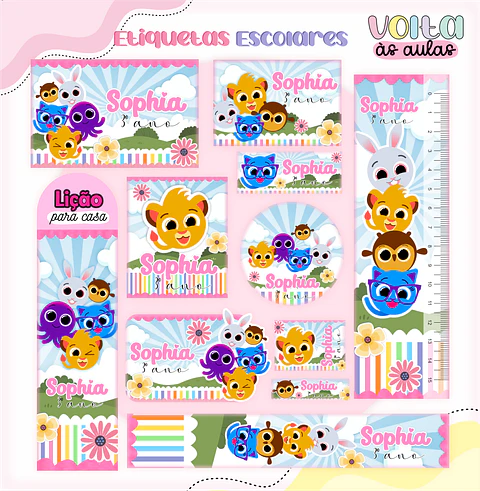 Arquivo Etiqueta Escolar Bolofofo - LINA