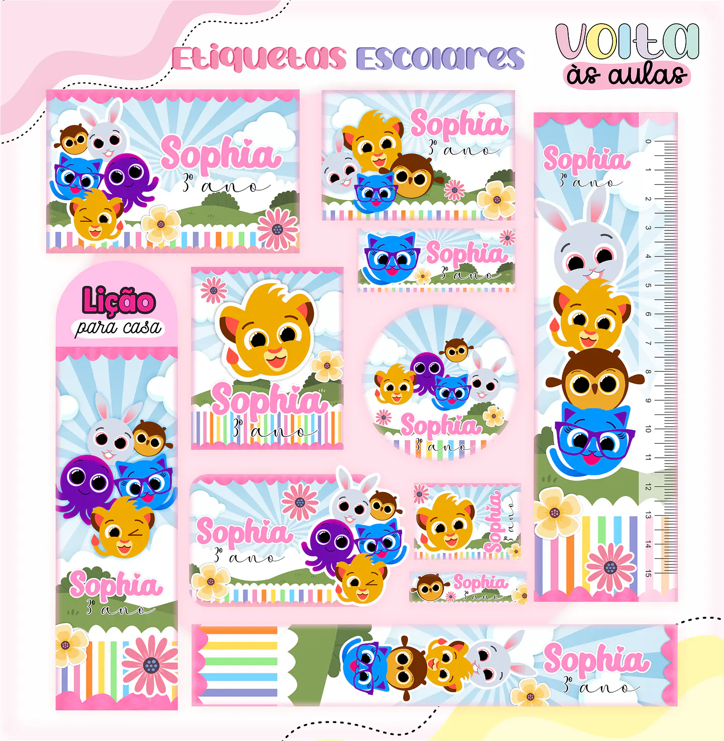 Arquivo Etiqueta Escolar Bolofofo - LINA 1