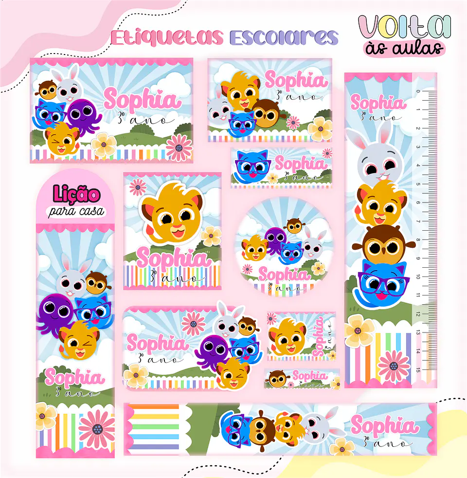 Arquivo Etiqueta Escolar Bolofofo - LINA 1