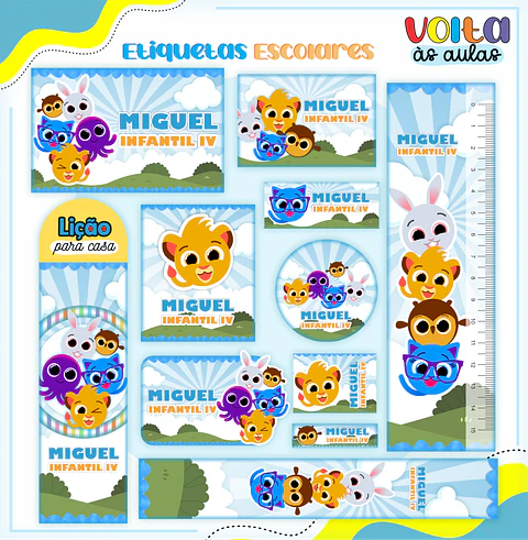 Arquivo Etiqueta Escolar Bolofofo - LINA